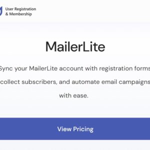 User Registration MailerLite