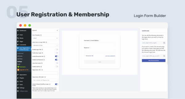User Registration Membership