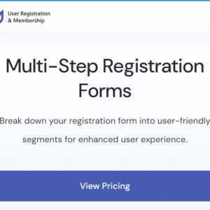 User Registration Multi-Part