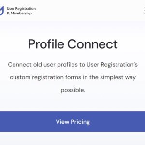 User Registration Profile Connect