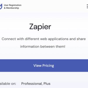 User Registration Zapier