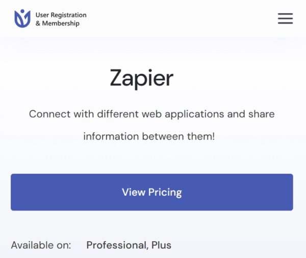 User Registration Zapier
