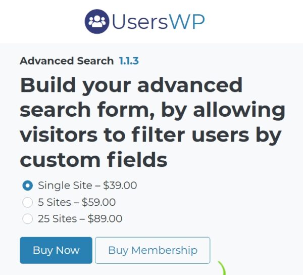 UsersWP Advanced Search