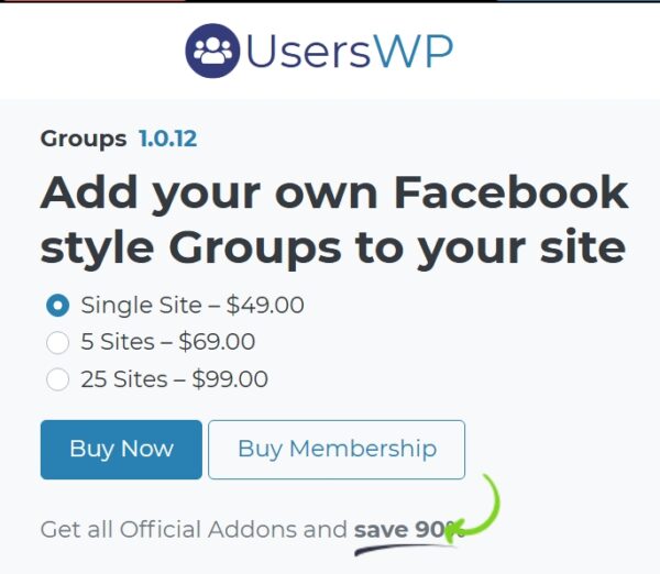 UsersWP Groups