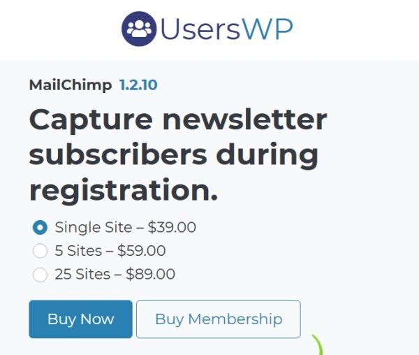 UsersWP MailChimp