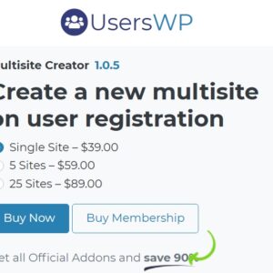 UsersWP Multisite Creator