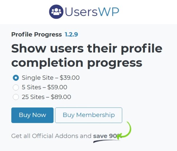 UsersWP Profile Progress