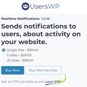 UsersWP Realtime Notifications