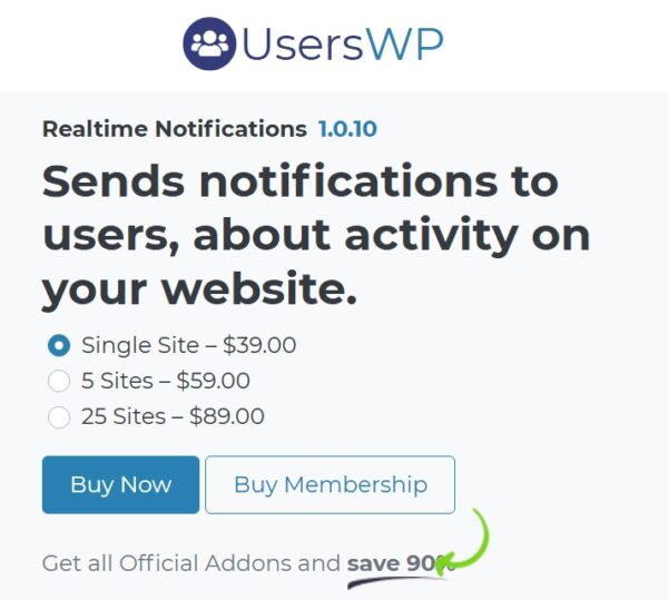 UsersWP Realtime Notifications