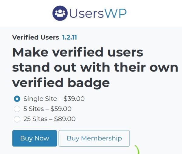 UsersWP Verified Users
