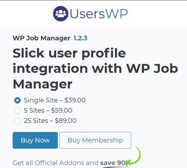 UsersWP WP Job Manager