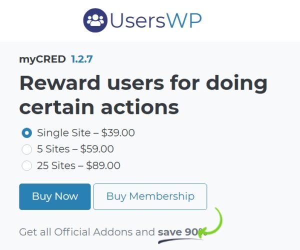 UsersWP myCRED