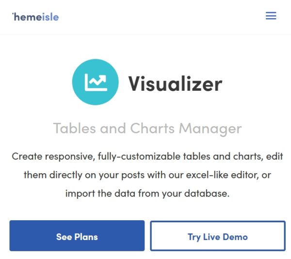 Visualizer Charts and Graphs Plugin