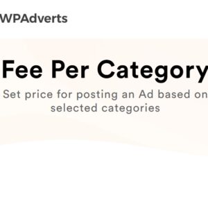 WP Adverts Fee Per Category