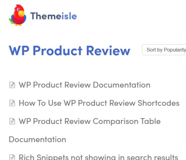 WP Product Review