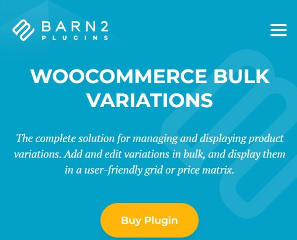 WooCommerce Bulk Variations
