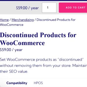 WooCommerce Discontinued Products