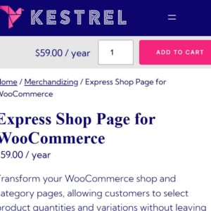 WooCommerce Express Shop Page