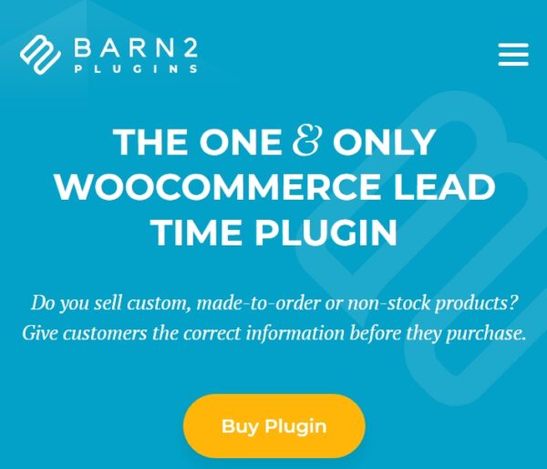 WooCommerce Lead Time