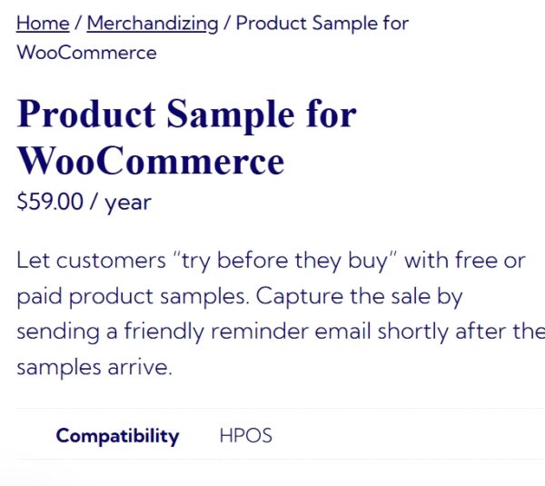 WooCommerce Product Sample