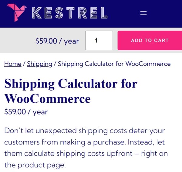 WooCommerce Shipping Calculator