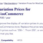 WooCommerce Variation Prices