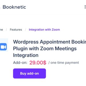 Zoom integration for Booknetic