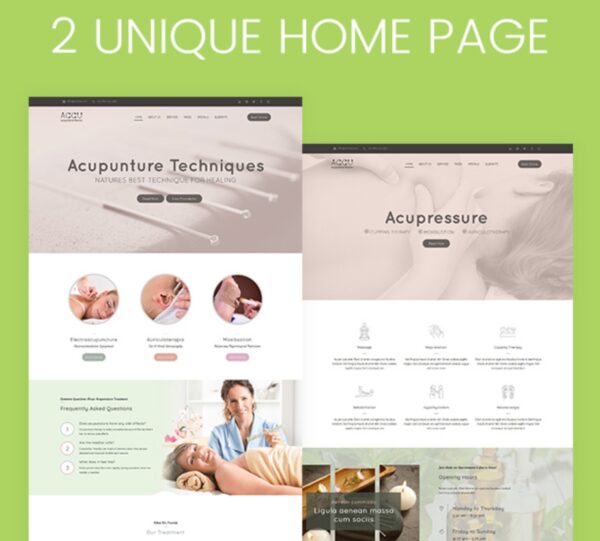Accu - Healthcare, Massage WordPress Theme