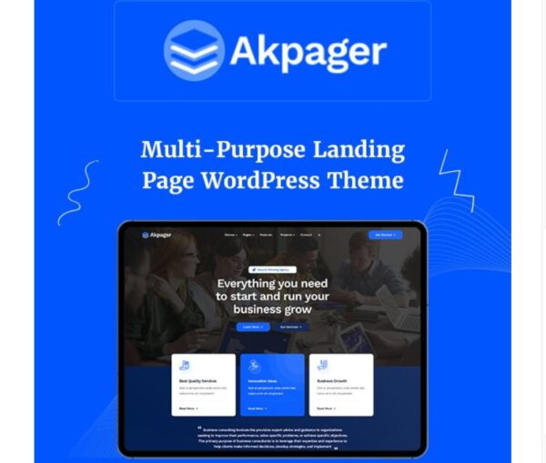 Akpager - Landing Page Elementor WordPress Theme