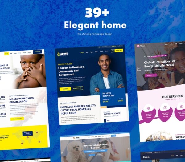 Alone – Charity Multipurpose Non-profit WordPress Theme