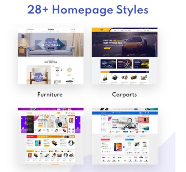 Armania - Fashion, Furniture, Organic, Food Multipurpose Elementor WooCommerce Theme