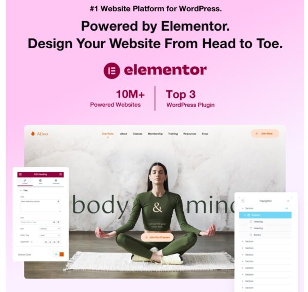 Ativo - Yoga Sports Club WordPress Theme