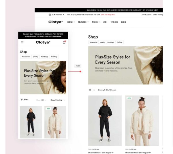 Clotya - Fashion Store eCommerce Theme