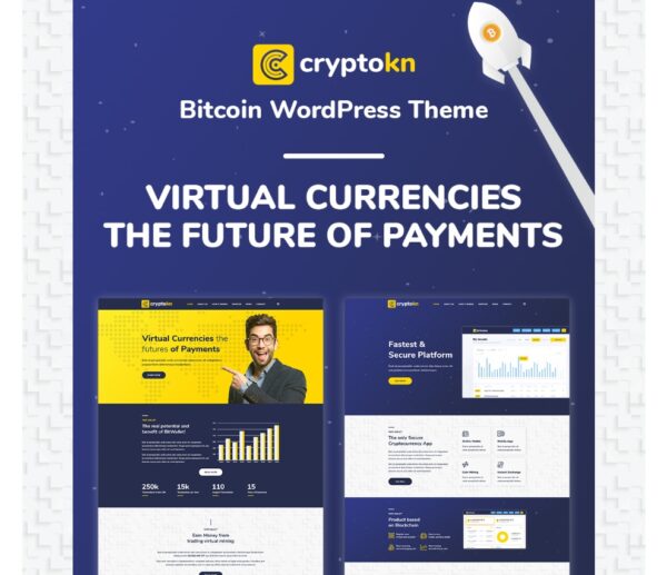 Cryptokn - ICO Landing Page & Cryptocurrency WordPress Theme