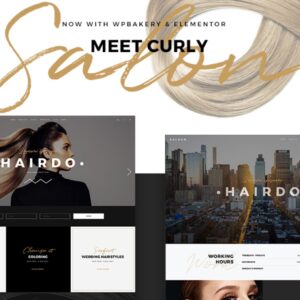 Curly - A Stylish WordPress Theme for Hairdressers and Hair Salons