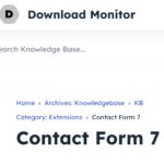 Download Monitor Contact Form 7