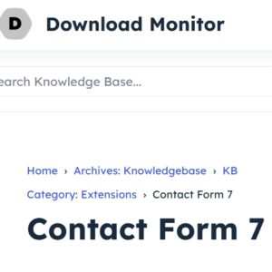 Download Monitor Contact Form 7
