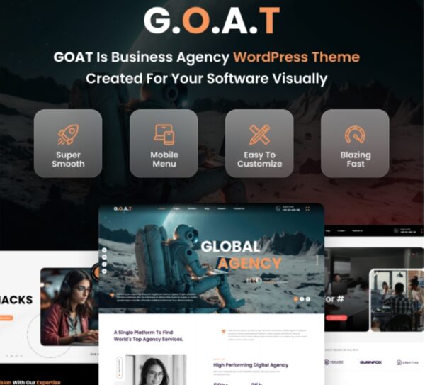 GOATs - Business Agency WordPress Theme