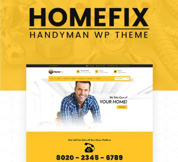 Home Fix - Maintenance, Handyman Services Theme