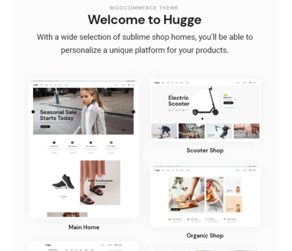 Hugge - Elementor WooCommerce WordPress Theme