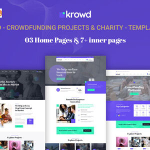Krowd - Crowdfunding & Charity WordPress Theme