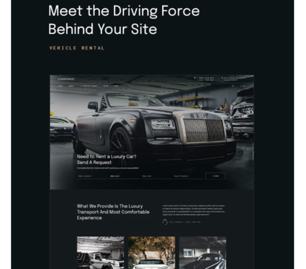 LuxeDrive WordPress Theme
