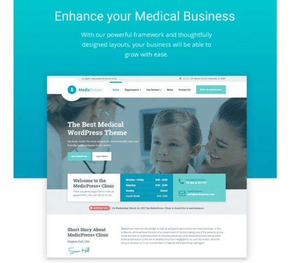 MedicPress — Medical WordPress Theme for Clinics and Private Doctors