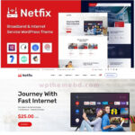 Netfix – Broadband & Internet Services WordPress Theme