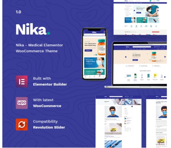 Nika - Medical Elementor WooCommerce Theme