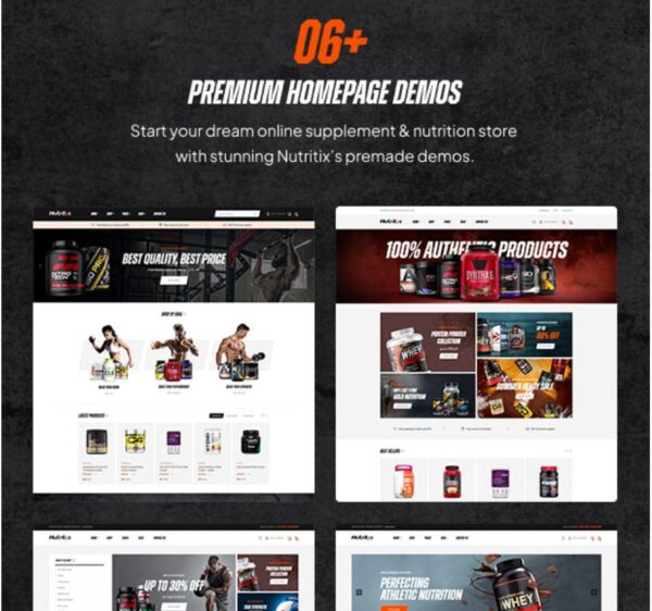 Nutritix - Supplement & Nutrition WooCommerce Theme