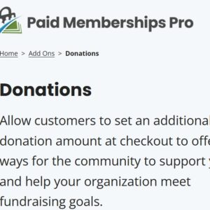 Paid Memberships Pro Donations