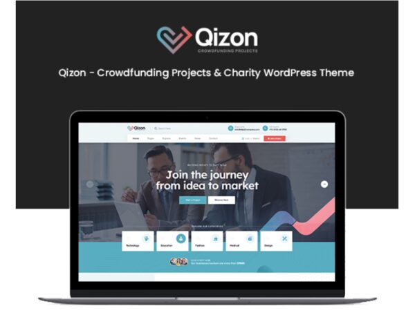 Qizon - Crowdfunding & Charity WordPress Theme