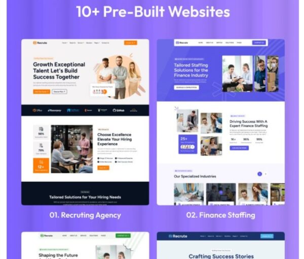 Recrute - Staffing & Recruiting Agency WordPress Theme