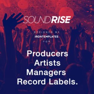 SoundRise - Artists, Producers and Record Labels WordPress Theme
